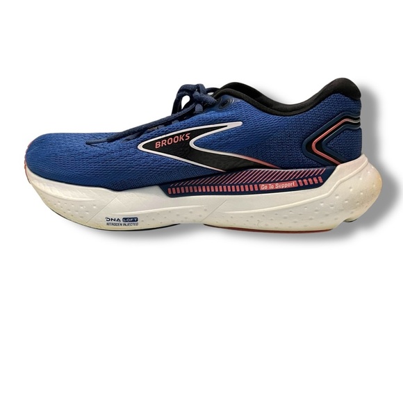 Brooks Glycerin GTS 21 Shoes Womens 9.5 Blue Icy Pink Rose Road Running Support - Picture 1 of 7